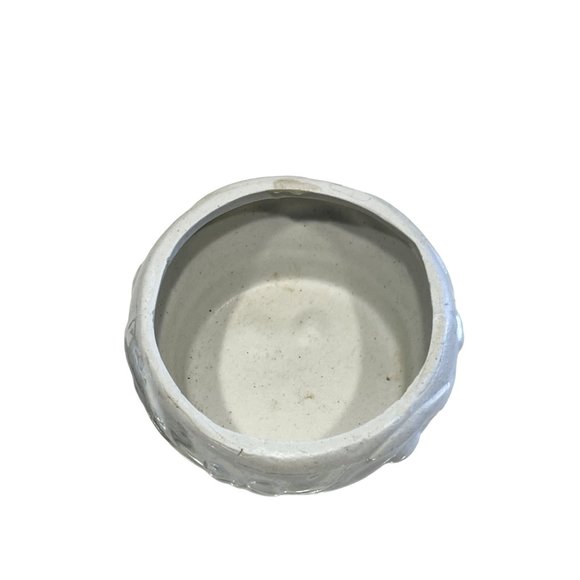 Vintage Trinket Jewelry Box Ceramic Birds and Flowers Iridescent Finish - Picture 5 of 6